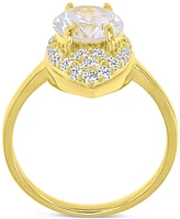 Cubic Zirconia Marquise Ring (4-3/8 ct. t.w.) 14k Gold over Sterling Silver