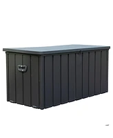 Mondawe 100 Gallon Outdoor Storage Deck BoxLarge Patio Storage Bin