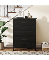 Modern 5-Drawer Multipurpose Chest Dresser for Stylish and Efficient Storage Any Room