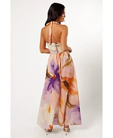 Marie Halterneck Maxi Dress