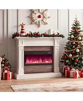 Electric Fireplace Insert with Remote Control for Effortless Comfort and Customizable Settings