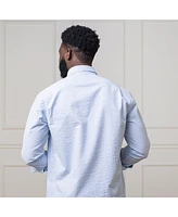 Hope & Henry Men's Organic Cotton Seersucker Button Down Shirt