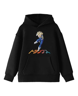 Dragon Ball Z Boys Trunks Cell Saga Long Sleeve Youth Black Hooded Sweatshirt -Xl