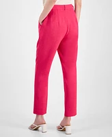 T Tahari Women's High Rise Straight Leg Pants