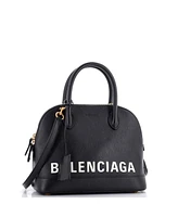 Pre-Owned Balenciaga Small Logo Ville Bag Leather