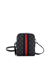 Pre-Owned Balenciaga Mini x Gucci The Hacker Project Zip Messenger Bag Bb Coated Canvas