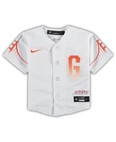 Nike Baby Boys and Girls White San Francisco Giants City Connect Replica Jersey