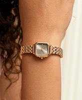 Olivia Burton Women's Grosvenor Mini Rose Gold Tone Bracelet Watch, 20mm