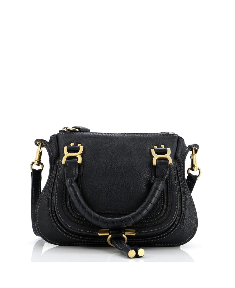 Pre-Owned Chloe Baby Marcie Satchel Leather