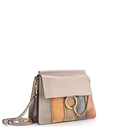 Pre-Owned Chloe Medium Faye Shoulder Bag Stitched Suede and Leather