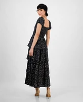 And Now This Women's Smocked Ruffle-Hem Maxi Dress, Exclusively at Macy's