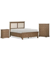 Alverton 3 Pc. California King Storage Set (Bed, Chest & 3-Drawer Nightstand), Created for Macy's