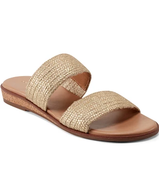 Easy Spirit Women's Loyal Open Toe Casual Slip On Flat Sandals