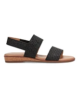 Easy Spirit Women's Lana Double Band Flat Slingback Sandals