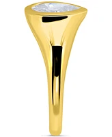 Giani Bernini Cubic Zirconia Pear-Shape Statement Ring (2-1/2 ct. t.w.) 18k Gold-Plated Sterling Silver, Exclusively at Macy's
