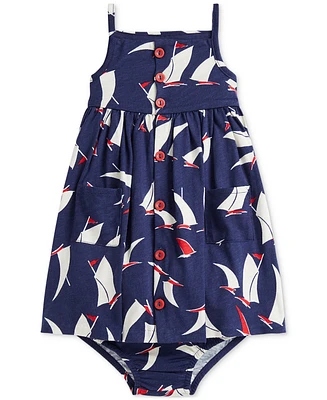 Polo Ralph Lauren Baby Sailboat-Print Jersey Dress