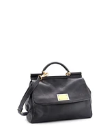 Pre-Owned Dolce & Gabbana Large Miss Sicily Bag Leather