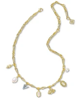 Kendra Scott 14k Gold-Plated Mixed Charm Necklace, 18" + 3" extender