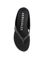 Aerosoles Women's Fisher Round Toe Thong Sandals