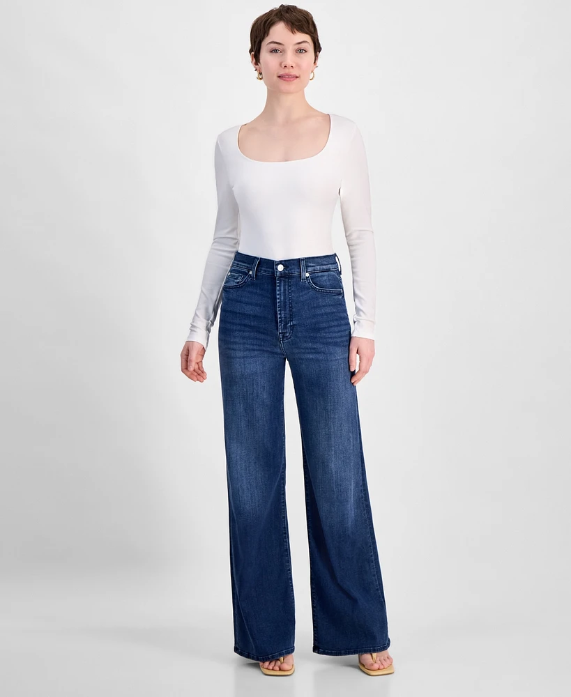 7 for All Mankind Women's Ultra High Josefina Rise Wide-Leg Jeans