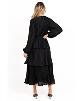 Petal and Pup Women's Pippa Long Sleeve Maxi Dress