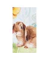 Floppy Ear Easter Bunny Rabbit Spring Printed Flour Sack Kitchen Dishtowel