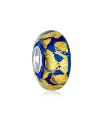 Bling Jewelry Murano Glass Charm Bead Red Green Purple Blue Gold Foil for European Bracelet