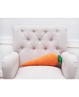 18" x 9" Carrot Shaped Easter Decorative Throw Pillow