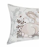 Garden Toile Bunnie Lumbar Pillow