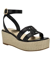 Tommy Hilfiger Women's Vastie Raffia Platform Wedge Sandals