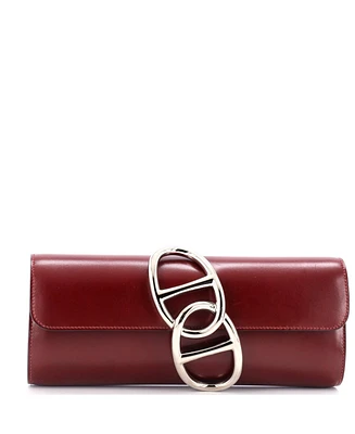 Pre-Owned HERMES Egee Clutch Tadelakt