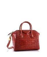 Pre-Owned Givenchy Small Antigona Bag Embossed Leather