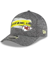 New Era Men's Gray Kansas City Chiefs Super Bowl Lix 9FORTY A-Frame Adjustable Hat