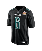 Nike Men's DeVonta Smith Carbon Black Philadelphia Eagles Super Bowl Lix Fashion Game Player Jersey