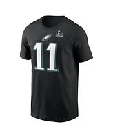 Nike Men's A.j. Brown Black Philadelphia Eagles Super Bowl Lix Name Number T-Shirt