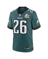 Nike Men's Saquon Barkley Midnight Green Philadelphia Eagles Super Bowl Lix Game Player Jersey
