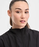 Id Ideology Women's Woven Piped Cropped Vest, Exclusively at Macy's