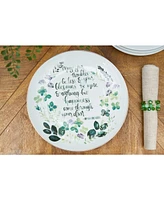 12" Irish Celtic Blessing Proverb "May Your Troubles Be Less & Your Blessings Be More" Decorative Plate Dish