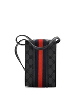 Pre-Owned Balenciaga x Gucci The Hacker Project Web Phone Bag Bb Coated Canvas