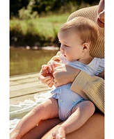 Carter's Baby Girls Striped Lemon 1-Piece Swimsuit