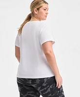 Id Ideology Plus Essential Cotton Short-Sleeve T-Shirt, Exclusively at Macy's