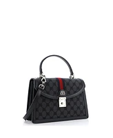 Pre-Owned Balenciaga Small x Gucci The Hacker Project Top Handle Bag Bb Coated Canvas
