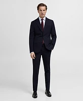 Mango Men's Wool Eu Slim-Fit Suit Pants