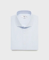 Mango Men's Slim-Fit Thousand Stripe Dress Shirt