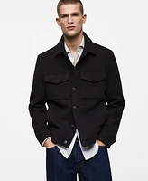 Mango Men's Regular-Fit Wool Jacket