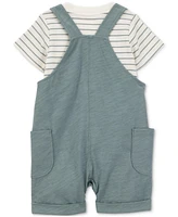 Carter's Baby Boys Cotton Bandana, T-Shirt & Shortall, 3 Piece Set