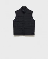 Mango Men's Down And Feather Quilted Vest