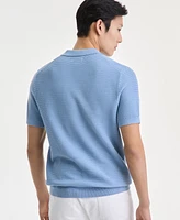 Alfani Men's Textured Polo Shirt, Exclusively at Macy's