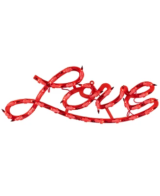 Northlight 17" Lighted Love Script Valentine's Day Window Silhouette Decoration