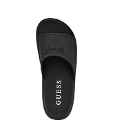 Guess Men's Marith Branded Elevated Pool Slides